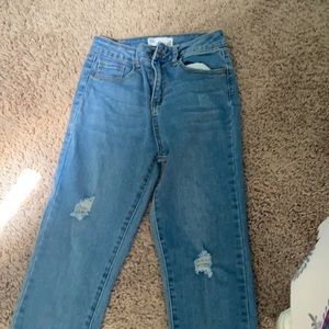 Tilly’s girls blue ripped jeans